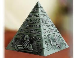 Egyptská  pyramida cca 10cm stříbrná